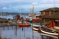 Boats rental facilities to paddle on the Lake Union. Royalty Free Stock Photo